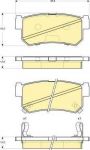 Girling 6133829 комплект тормозных колодок, дисковый тормоз на SSANGYONG KORANDO (KJ)