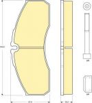 Girling 6133854 комплект тормозных колодок, дисковый тормоз на NISSAN ATLEON