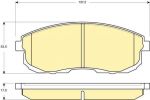 GIRLING Колодки тормозные перед. Maxima 88-94 Maxima 95-00 Maxima 97-> TIIDA 97-- без датч (4106089E91, 6133909)