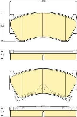 Girling 6133919 комплект тормозных колодок, дисковый тормоз на NISSAN ALMERA I (N15)