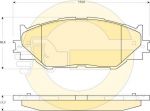 GIRLING Колодки тормозные LEXUS IS220/IS250 05- передние (GDB3410, 6134109)