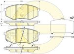 GIRLING КОМПЛЕКТ ТОРМОЗНЫХ КОЛОДОК, ДИСКОВЫЙ ТОРМОЗ (6135535)