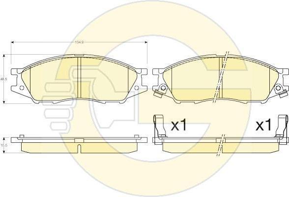 GIRLING Колодки тормозные NISSAN ALMERA CLASSIC 06- передние (6135636)