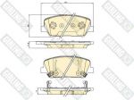 Girling 6136216 комплект тормозных колодок, дисковый тормоз на HYUNDAI GENESIS купе