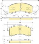Girling 6140005 комплект тормозных колодок, дисковый тормоз на CADILLAC ALLANTE купе