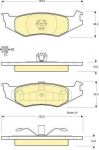 Girling 6140125 комплект тормозных колодок, дисковый тормоз на CHRYSLER SARATOGA