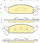 Girling 6140165 Колодки тормозные CHRYSLER CIRRUS 94-00/DODGE STRATUS 95- передние