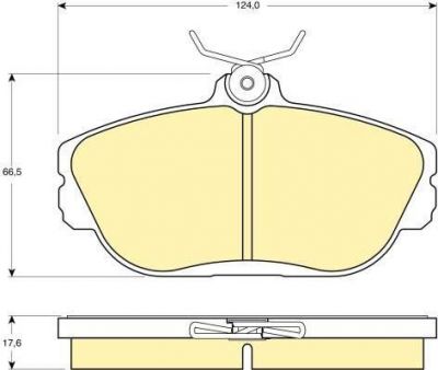 Girling 6140331 комплект тормозных колодок, дисковый тормоз на FORD USA TAURUS (P5_)