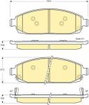GIRLING Колодки тормозные JEEP COMMANDER 3.0-5.8 05-/GRAND CHEROKEE 2.7-5.7 00- передние (05080868AA, 6141369)