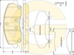GIRLING Колодки тормозные передние MITSUBISHI ASX LANCER OUTLANDER DODGE CALIBER (4605A795, 6141429)