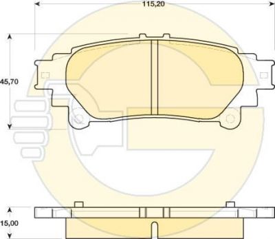 GIRLING Колодки тормозные задние LEXUS RX 350 450h 09- (04466-0E010, 6141749)