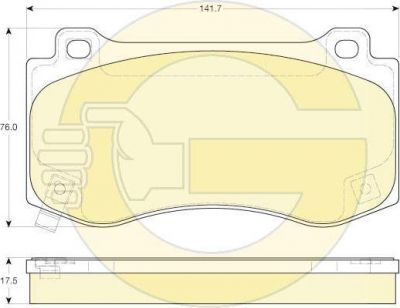 Girling 6144496 комплект тормозных колодок, дисковый тормоз на CHRYSLER 300 C (LX)