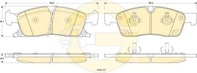 GIRLING Колодки тормозные JEEP GRAND CHEROKEE IV 10- передние (6146032)