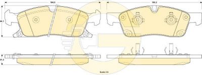 GIRLING Колодки тормозные JEEP GRAND CHEROKEE IV 10- передние (6146042)