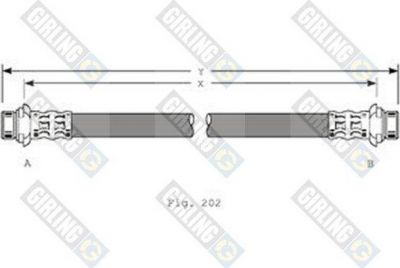 Girling 9001214 тормозной шланг на TOYOTA LAND CRUISER 90 (_J9_)