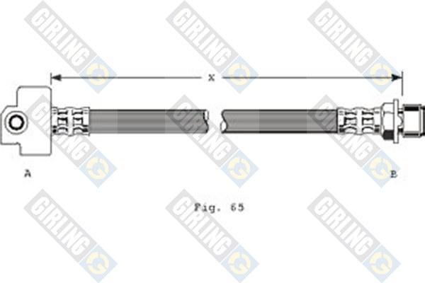 Girling 9001232 тормозной шланг на FORD TRANSIT c бортовой платформой/ходовая часть (V_ _)