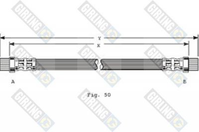 Girling 9001244 тормозной шланг на RENAULT 19 II (B/C53_)