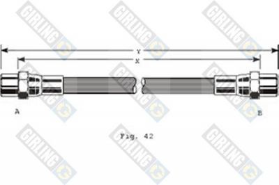 Girling 9001263 тормозной шланг на MERCEDES-BENZ T1 фургон (602)