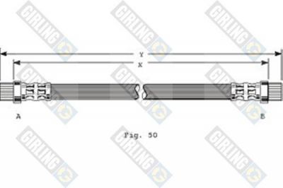 Girling 9001272 тормозной шланг на RENAULT CLIO I (B/C57_, 5/357_)