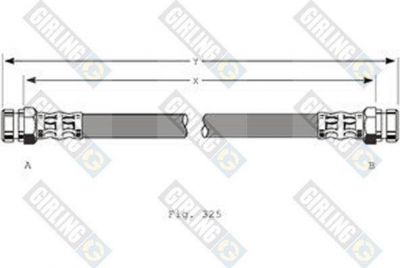 Girling 9001299 тормозной шланг на ALFA ROMEO 164 (164)