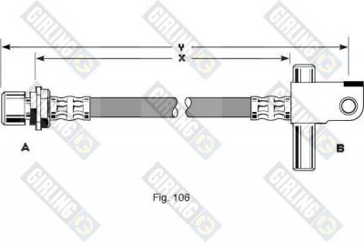 Girling 9001309 тормозной шланг на FORD TRANSIT c бортовой платформой/ходовая часть (E_ _)