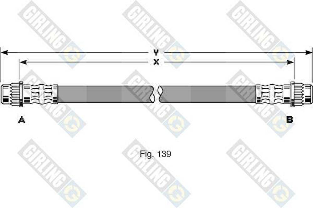 Girling 9001311 тормозной шланг на RENAULT CLIO I (B/C57_, 5/357_)