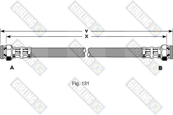 Girling 9001349 тормозной шланг на SKODA FELICIA II (6U1)