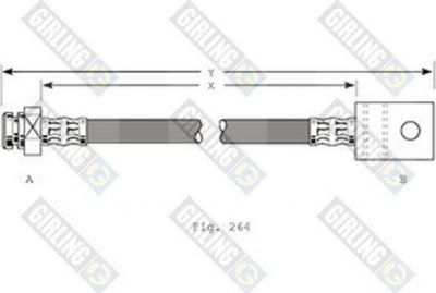 Girling 9001363 тормозной шланг на NISSAN VANETTE CARGO фургон (HC 23)
