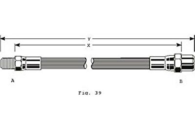 Girling 9002126 Шланг тормозной E30/E36/E34/E32 225mm зад.