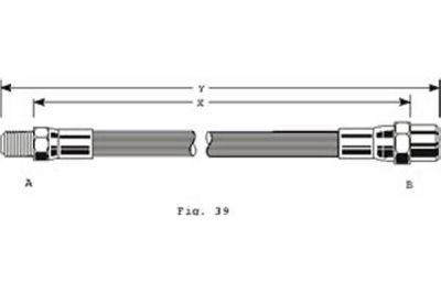 Girling 9002128 Шланг тормозной AUDI 80/VW JETTA/GOLF II/III/PASSAT/T4/VENTO задний