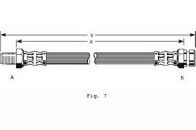 Girling 9002142 Шланг тормозной MITSUBISHI COLT 72-92/GALANT 80-92/SPACE RUNNER 91-99 передний