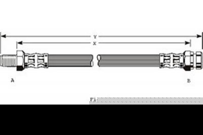 Girling 9002191 тормозной шланг на NISSAN PATROL III/2 Hardtop (K260)