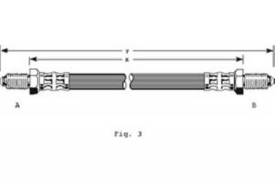 Girling 9003197 тормозной шланг на SAAB 90