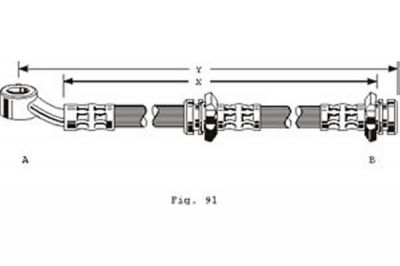 Girling 9004128 тормозной шланг на NISSAN SUNNY II купе (B12)