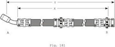 Girling 9004258 тормозной шланг на NISSAN PRIMERA (P10)