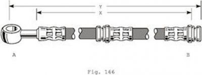 Girling 9004346 Шланг тормозной MITSUBISHI CARISMA 95-06/VOLVO S40/V40 95-04 передний лев./прав.