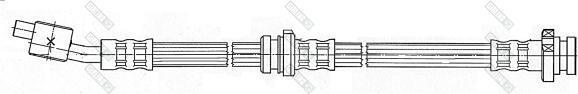 Girling 9004481 тормозной шланг на NISSAN ALMERA II (N16)