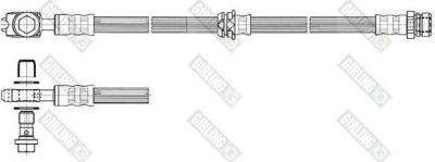 GIRLING Шланг тормозной VW PASSAT 05- передний (3C0611701H, 9004560)