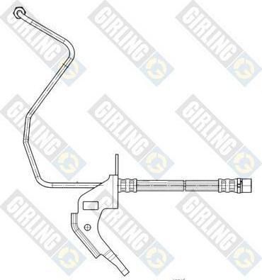 Girling 9004563 тормозной шланг на OPEL ASTRA H (L48)