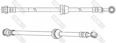 Girling 9004947 Шланг тормозной CHEVROLET AVEO 05- передний