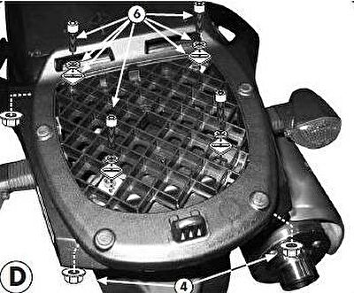 GIVI E528M Крепеж DL650-04-09