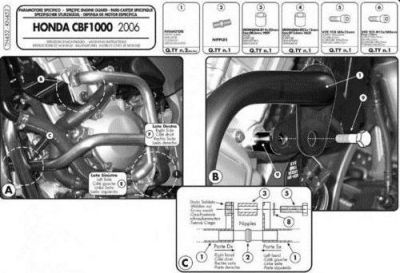 GIVI TN452 Дуги безопасности HONDA CBF 1000