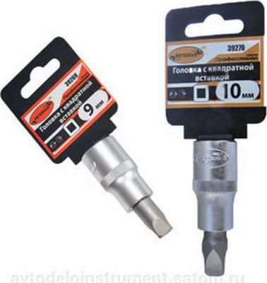 головка (1/2,L=55mm) со вставкой квадрат 9 мм (АвтоDело)Professional 39269