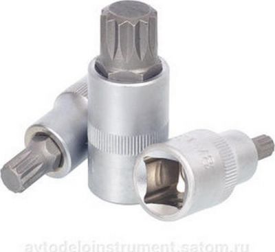 головка со вставкой SPLINE M9 (1/2,L=55mm) АвтоDело (39509)