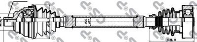 GSP 203059 приводной вал на AUDI 80 (89, 89Q, 8A, B3)