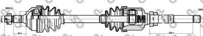 GSP 210167 Привод в сборе CITROEN BERLINGO/PEUGEOT PARTNER 1.6-2.0 91- прав. (32736J)