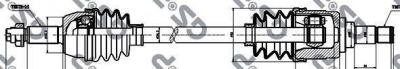 GSP 218140 приводной вал на FORD KA (RB_)