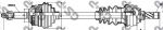 GSP 244001 Привод в сборе OPEL CORSA A/B 1.2-1.7D 93-06 лев. +ABS