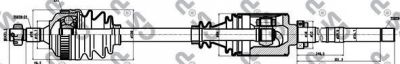 GSP 245002 Привод в сборе PEUGEOT 406 1.6-2.0 95-04 прав.(ABS) (3273Y7)