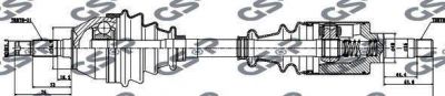 GSP 245004 приводной вал на PEUGEOT 306 (7B, N3, N5)